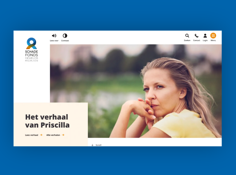 webpagina van het verhaal van priscilla