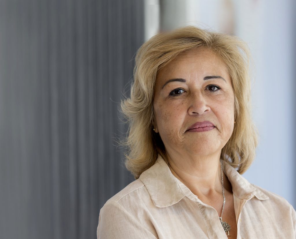 Debby, slachtoffer van een geweldsmisdrijf.