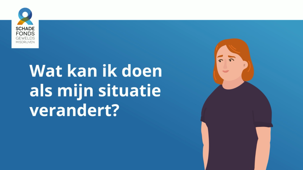 Fragment van video die uitleg geeft wat iemand kan doen als zijn of haar situatie verandert. Video gaat over een herzieningsverzoek of aanvullende aanvraag.