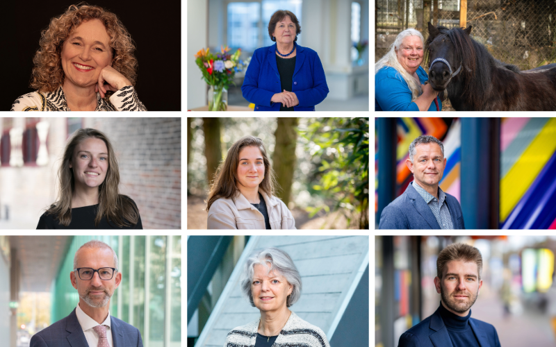 Verschillende mensen, geïnterviewd voor het jubileum