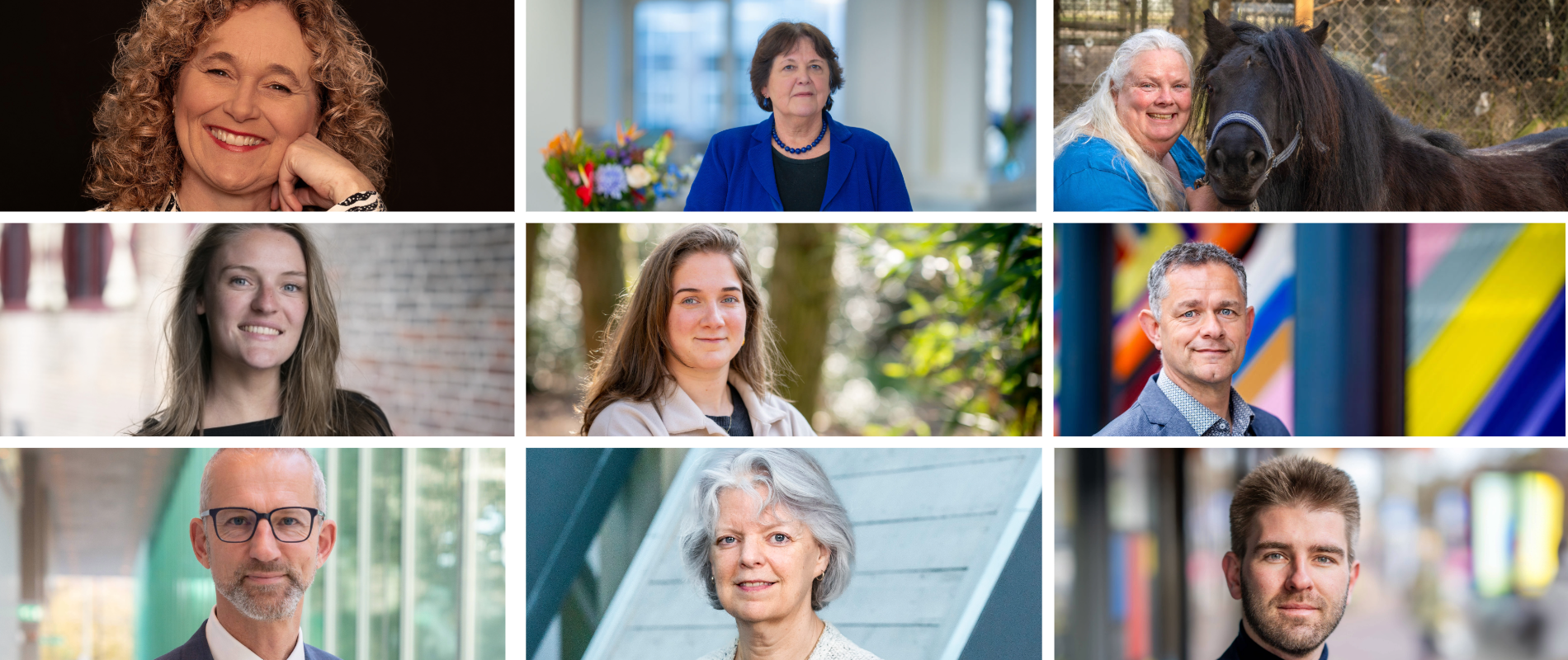 Verschillende mensen, geïnterviewd voor het jubileum
